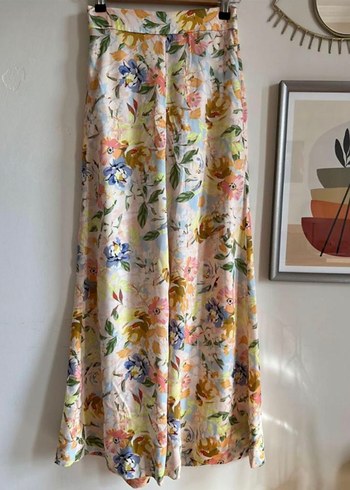 Zara ipek saten Pantolon