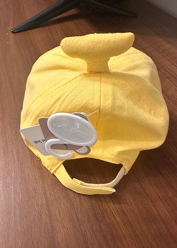 6-12 Ay, 18 cm Beden Sarı Erkek bebek Nakışlı Şapka