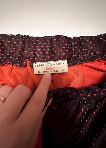 Kırmızı Mini Spor Kadın Şort - Görsel 6