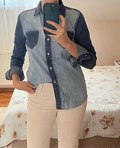 Roxy marka s-m beden kot gömlek