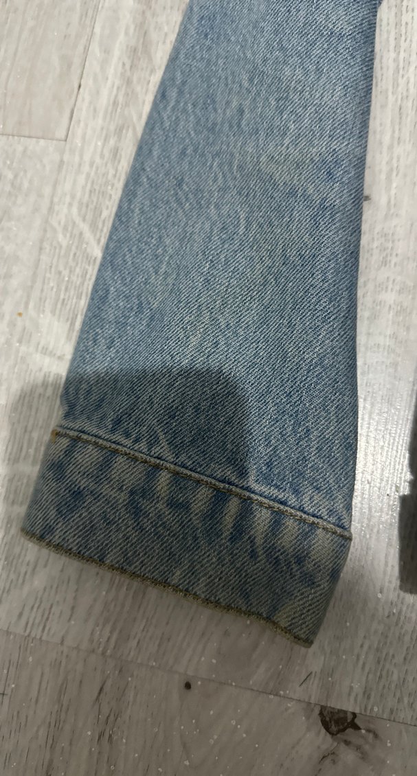 Düğmeli Mavi Kadın Kot Ceket - Görsel 2