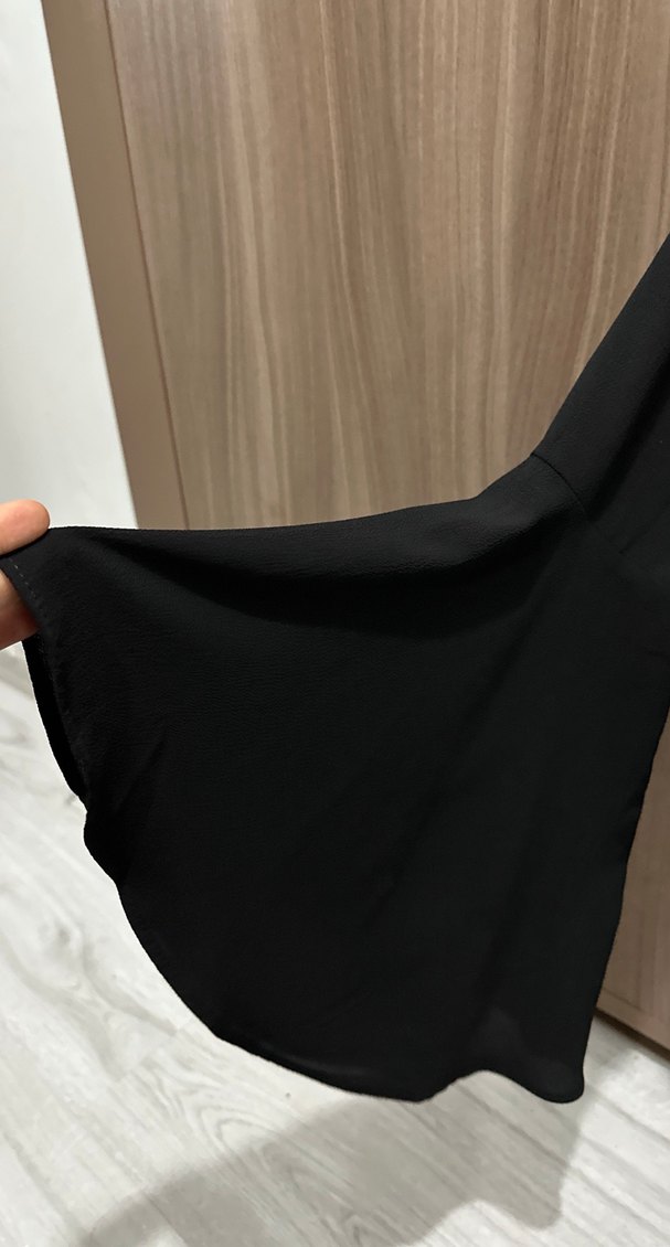 Addax Siyah V Yaka Uzun Kollu Bluz - Görsel 2