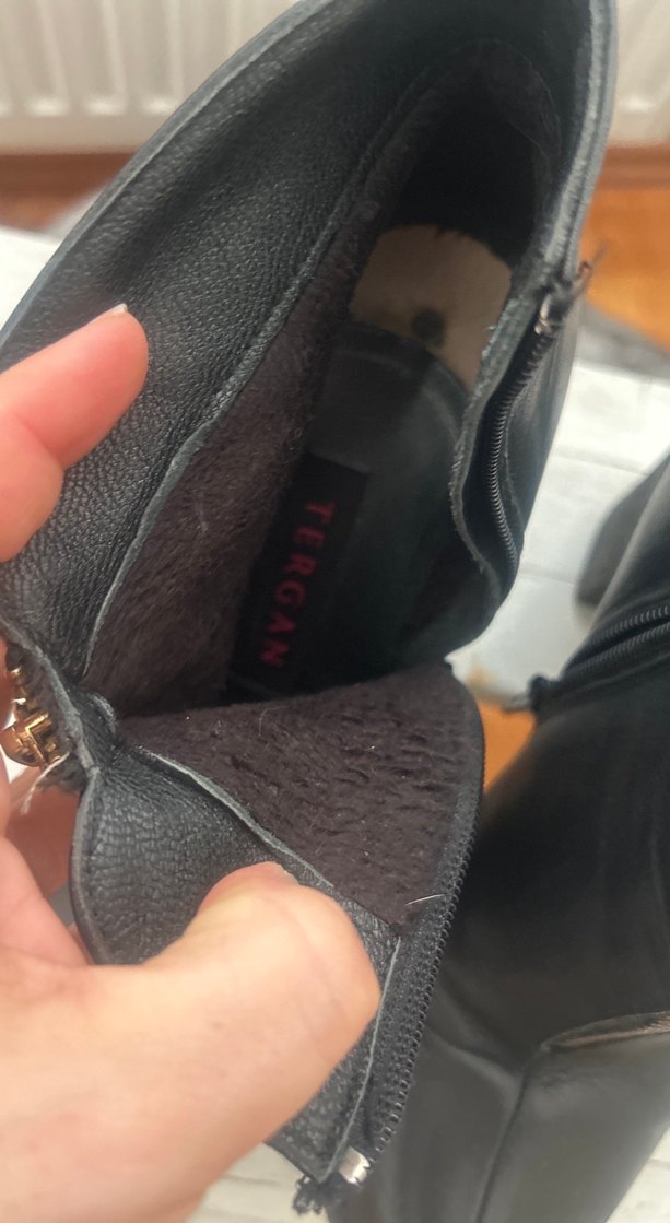 Kadın Siyah Deri Dolgu Topuklu Bot - Görsel 2