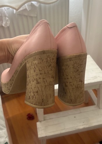 Pembe Platform Topuklu Kadın Stiletto - Görsel 3