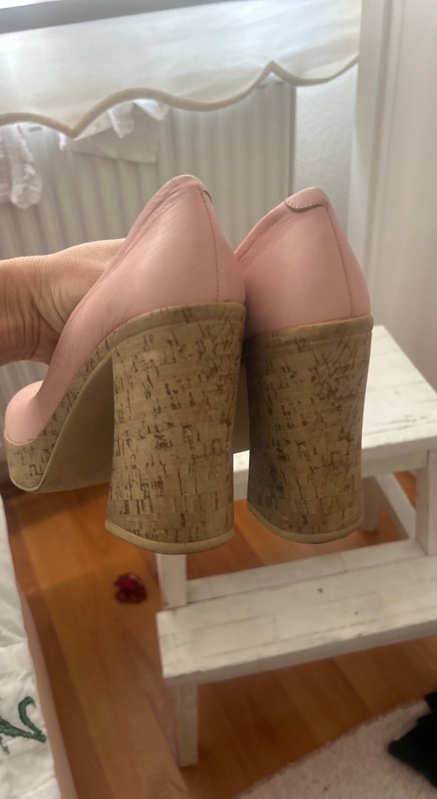 Pembe Platform Topuklu Kadın Stiletto - Görsel 3