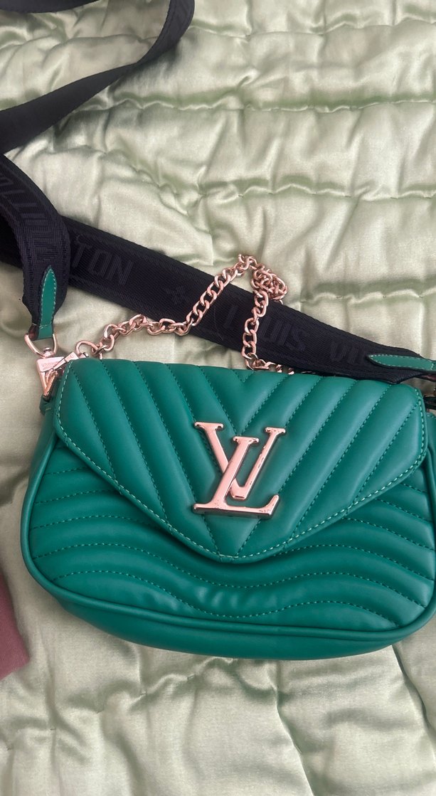 Nakışlı Pembe Örgü Kadın Çanta - Görsel 2