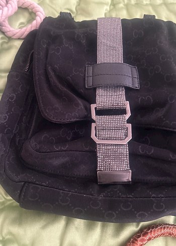 Gri Deri Kadın Sırt Çantası - Görsel 7