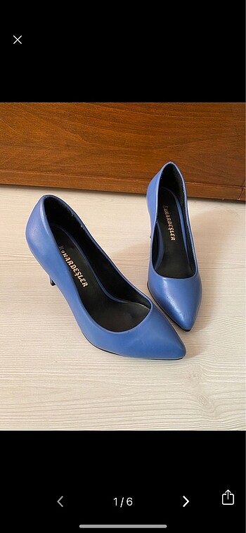 36 Beden mavi Renk Tertemiz 36 numara stiletto