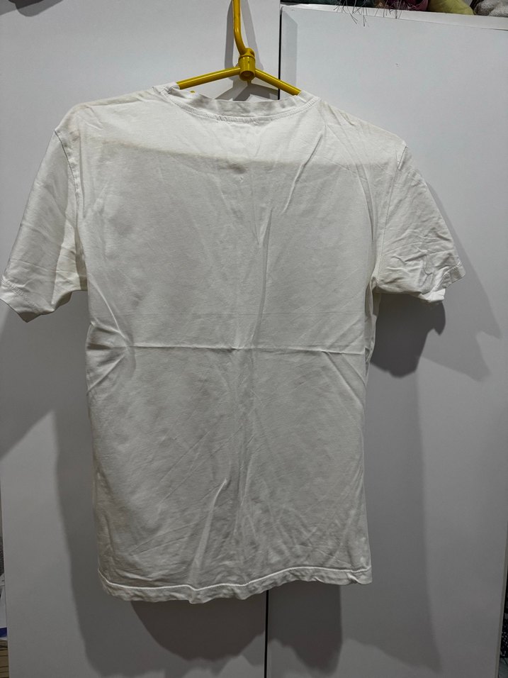 Baskılı Beyaz Kadın Kısa Kollu Tişört - Görsel 2