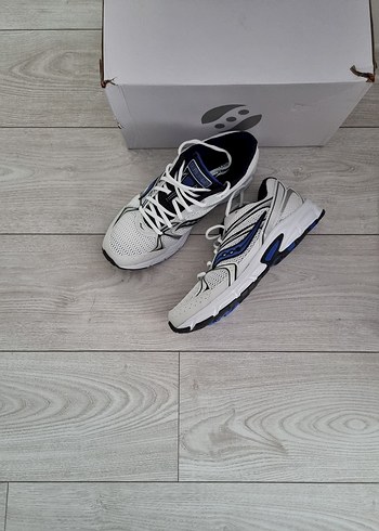 Saucony Gri Beyaz Erkek Koşu Ayakkabısı Velcro Bantlı - Görsel 5