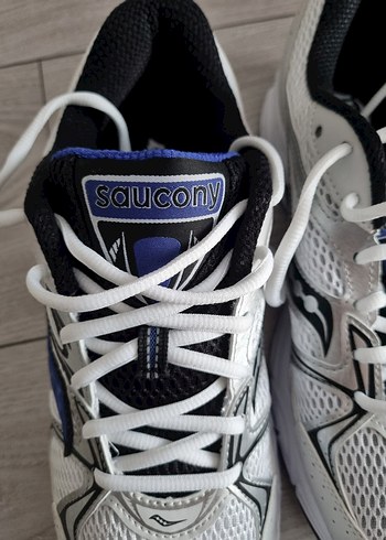 Saucony Gri Beyaz Erkek Koşu Ayakkabısı Velcro Bantlı - Görsel 7