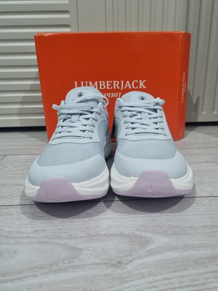 Lumberjack Beyaz Gri Platform Kadın Spor Ayakkabı - Görsel 2