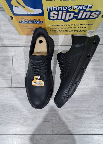 Siyah Skechers Bağcıklı Erkek Günlük Ayakkabı - Görsel 6