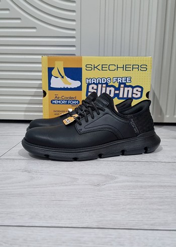 Siyah Skechers Bağcıklı Erkek Günlük Ayakkabı - Görsel 2