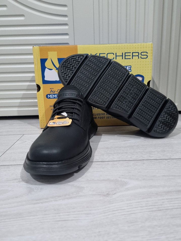 Siyah Skechers Bağcıklı Erkek Günlük Ayakkabı - Görsel 5