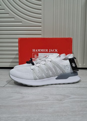 Hammerjack Beyaz Gri Erkek Spor Ayakkabı - Görsel 3