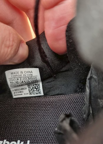 Reebok Siyah Zebra Desenli Erkek Spor Ayakkabı - Görsel 8