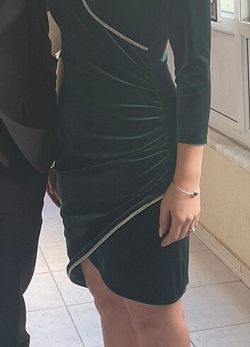 s Beden Kadife elbise