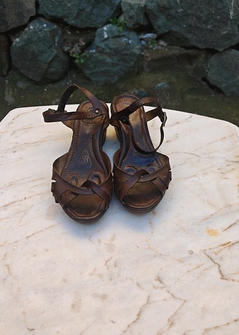 Kadın Dolgu Topuklu Espadril sandalet - Görsel 2