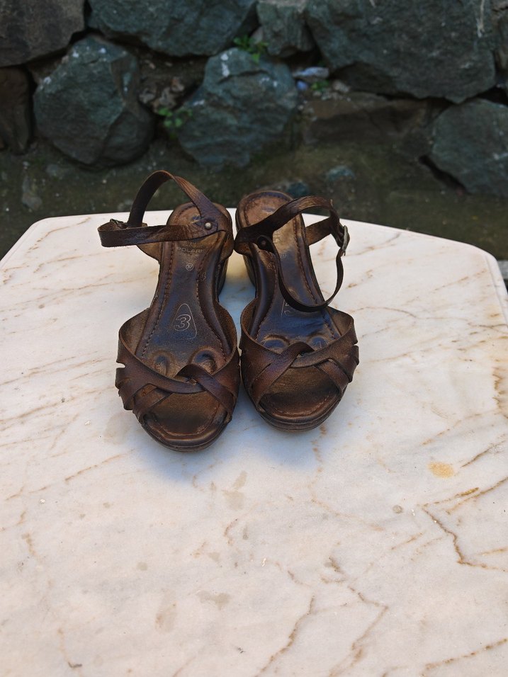 Kadın Dolgu Topuklu Espadril sandalet - Görsel 2