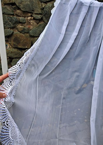 Beyaz Düz Tül Perde - Görsel 3