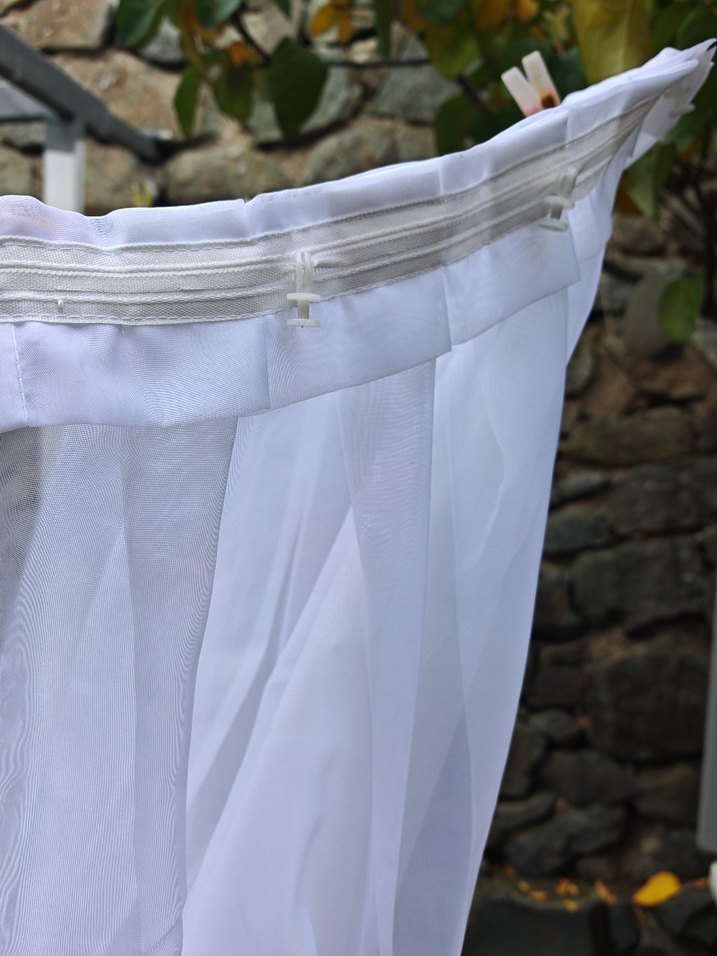 Beyaz Düz Tül Perde - Görsel 4