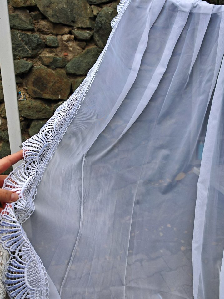 Beyaz Düz Tül Perde - Görsel 3