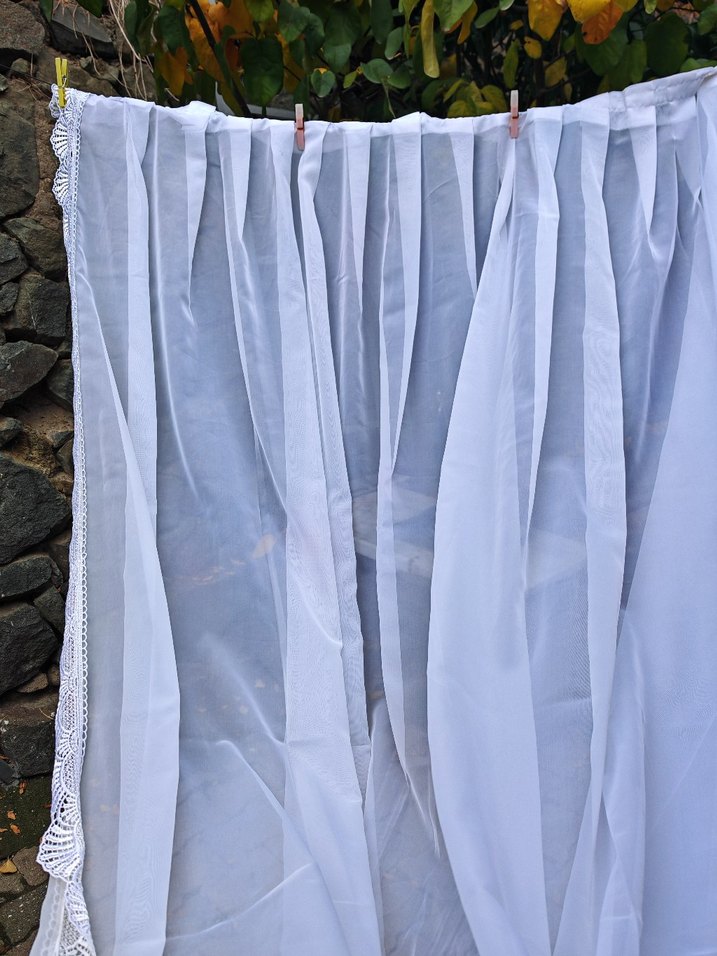 Beyaz Düz Tül Perde - Görsel 2