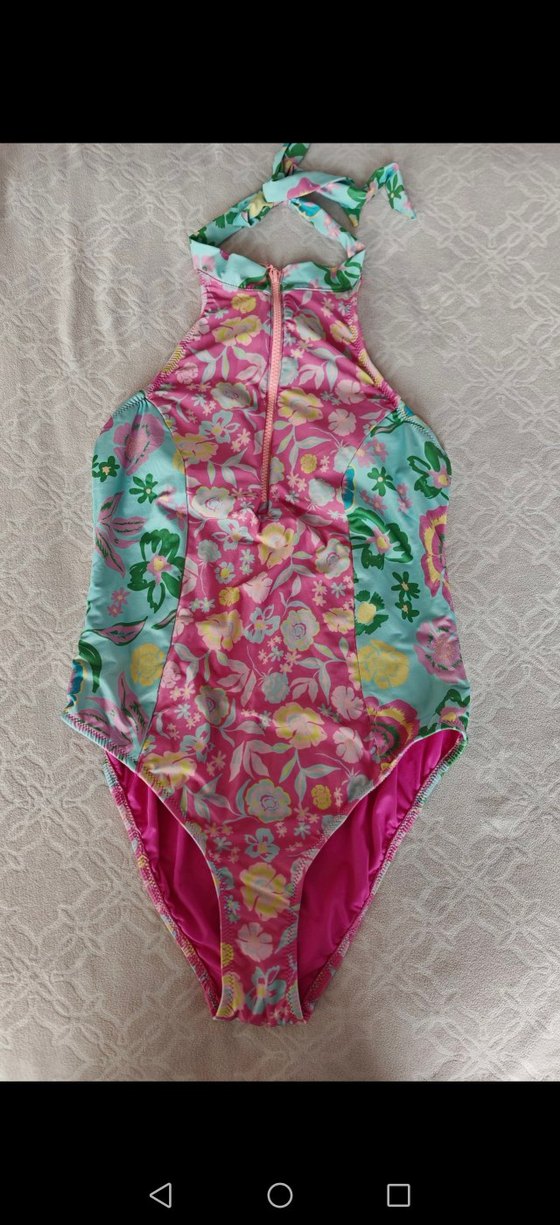 Pembe Çiçekli Bağlamalı  Mayo - Görsel 2