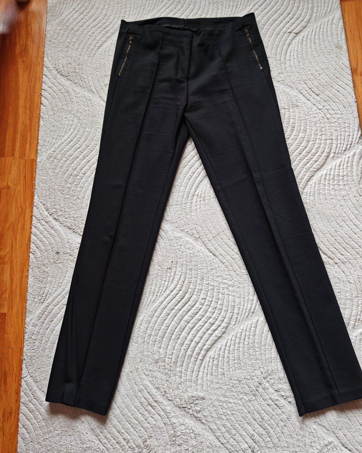 Dar paça kumaş pantolon - Görsel 2