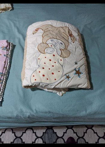 Nakışlı Çocuk Uyku Örtüsü - Pastel Kahverengi - Görsel 6