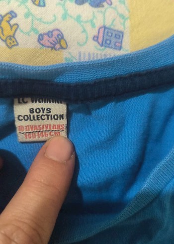 2 adet mavi Erkek Çocuk Baskılı Kolsuz Tişört - Görsel 3