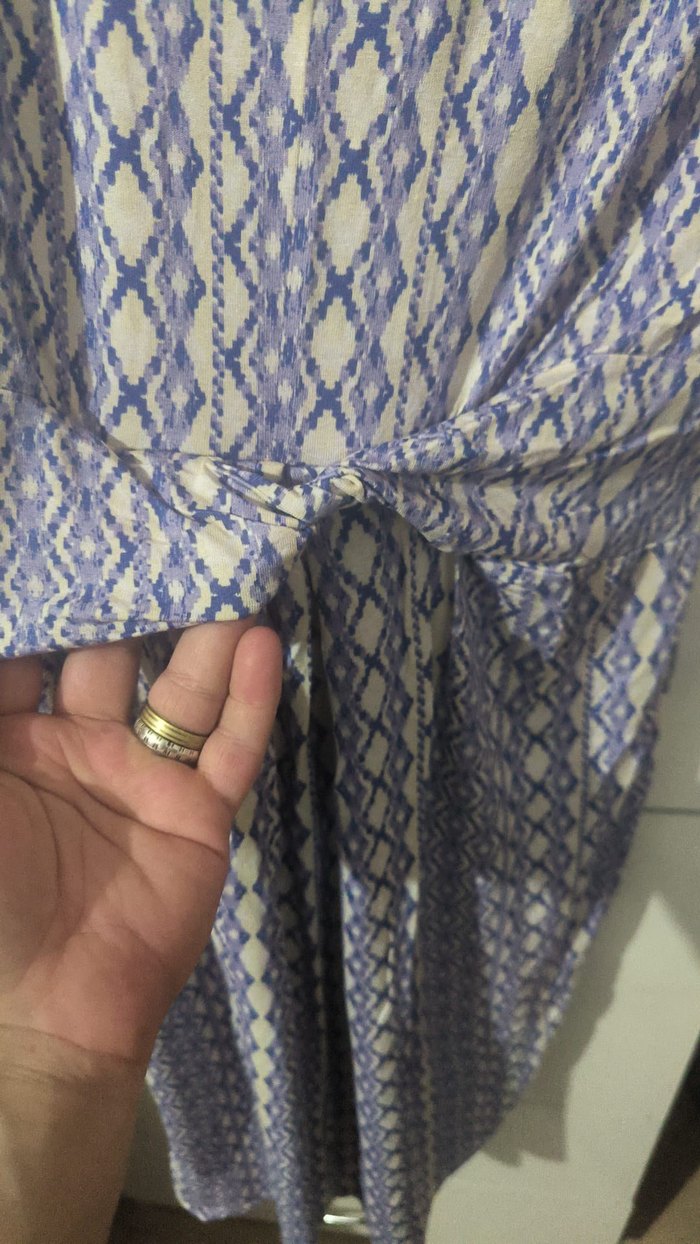 Bohem V Yaka Hamile Elbisesi - Görsel 3