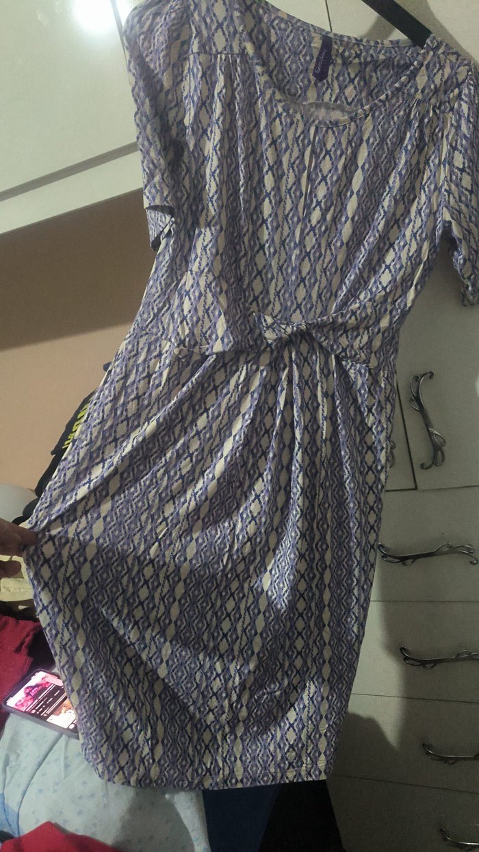 Bohem V Yaka Hamile Elbisesi - Görsel 5