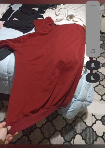 Bordo Payet İşlemeli Kadın Sweatshirt - Görsel 10