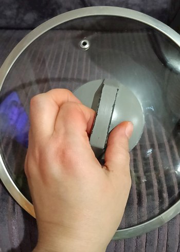 Gri Kapaklı Çelik Tencere 8 litre kapakli tencere - Görsel 4