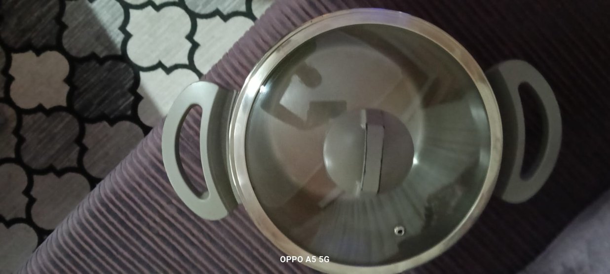 Gri Kapaklı Çelik Tencere 8 litre kapakli tencere - Görsel 3