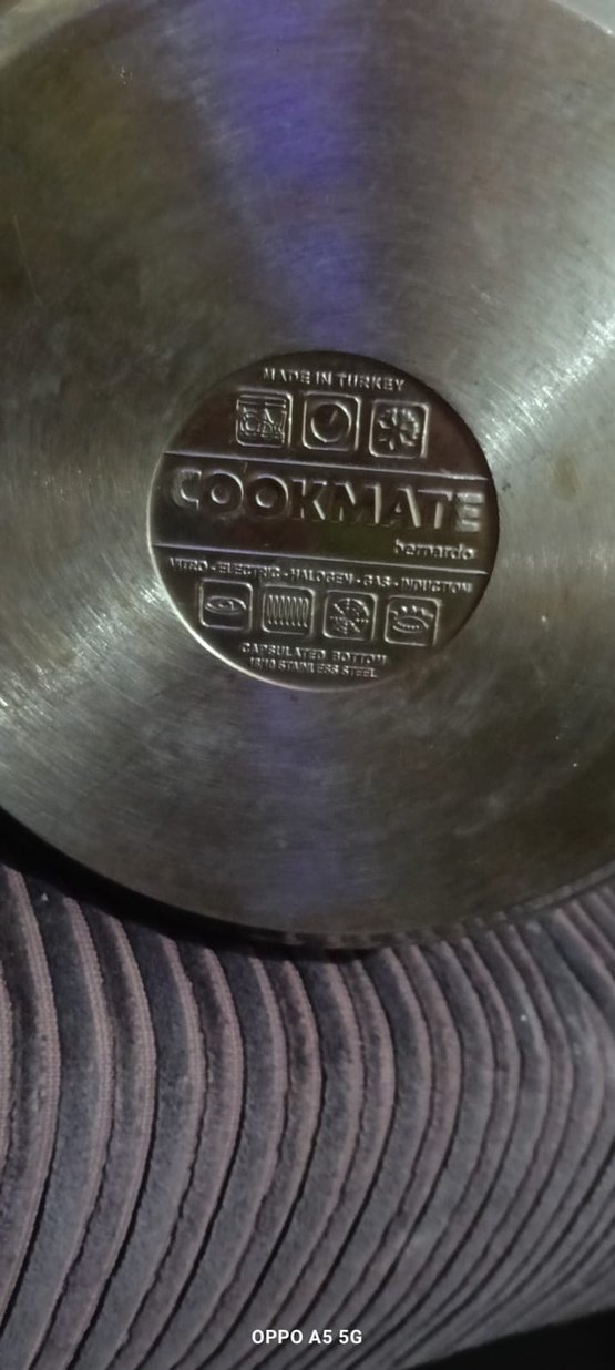 Gri Kapaklı Çelik Tencere 8 litre kapakli tencere - Görsel 5