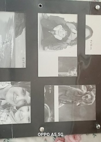 mıknatıs li buzdolabi için siyah Çoklu Fotoğraf Çerçevesi - Görsel 2