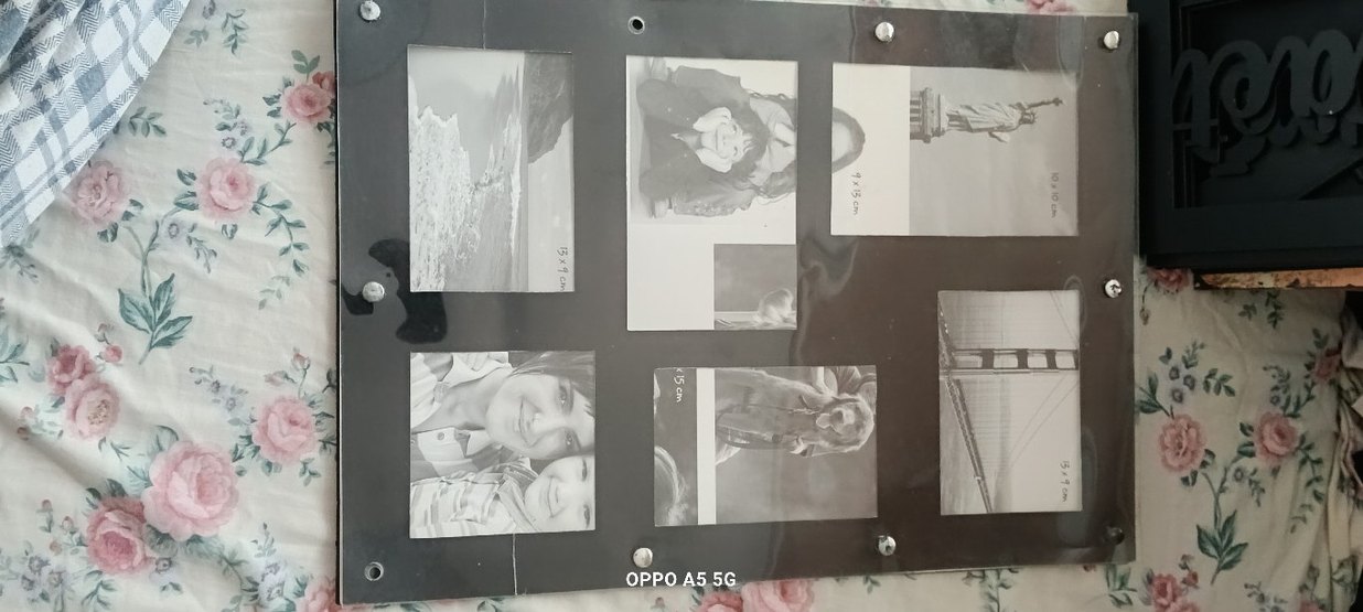 mıknatıs li buzdolabi için siyah Çoklu Fotoğraf Çerçevesi - Görsel 2