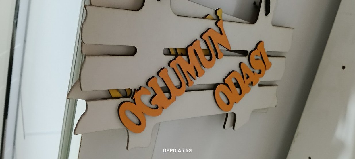 OGLUMUN ODASİ Yazılı Sokak Stili Erkek KAPİ SÜSÜ ikisi - Görsel 3