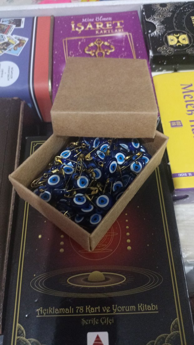 Mavi Nazar Boncuğu İşlemeli Boncuk - Görsel 2