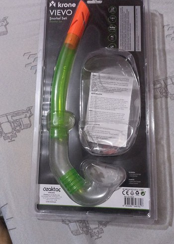 Krone VIEVO Renkli Şnorkel Seti Velcro Bantlı - Görsel 2
