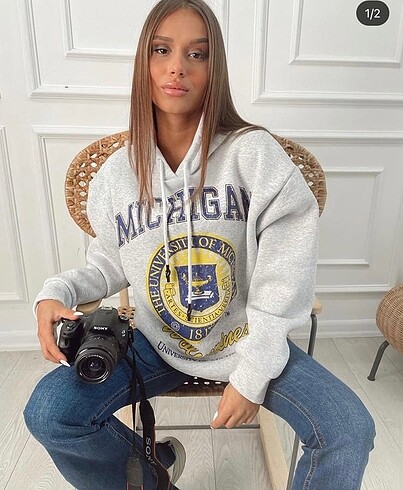 Kadın kapüşonlu sweatshirt