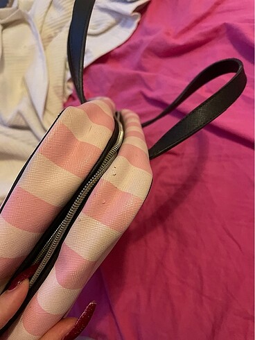 Beden pembe Renk Victoria's secret makyaj seyahat çantası