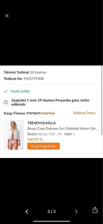 34 Beden crop beyaz gömlek