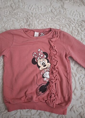 24-36 Ay Beden pembe Renk LC Waikiki sweatshirt ve ispanyol paça pantolon 3 adet ürün 