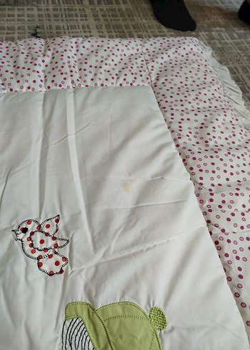 Nakışlı Beyaz Renkli Çocuk Uyku Seti - Görsel 2