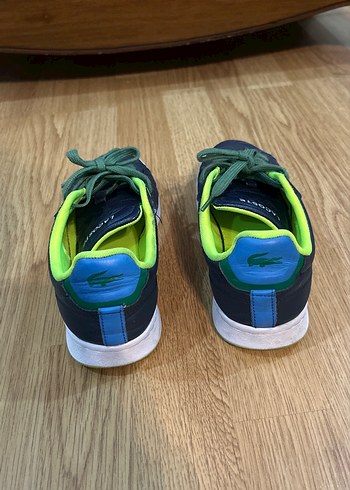 37,5 Beden yeşil Renk Lacoste Yeşil Bağcıklı Spor Unisex Sneaker