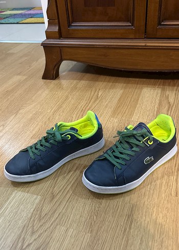37,5 Beden Lacoste Yeşil Bağcıklı Spor Unisex Sneaker